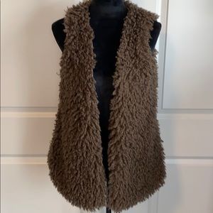 Faux fur vest